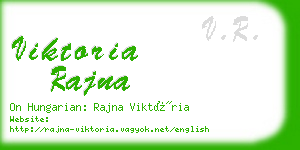 viktoria rajna business card